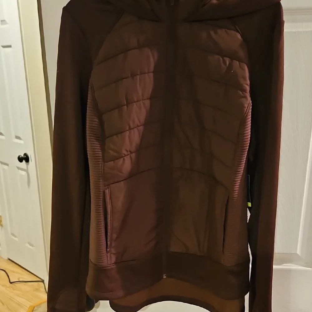 Tek Gear Women's Chocolate Brown Puffer Jacket - Picture 3 of 5